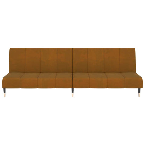 Elegantes Schlafsofa mit Samtbezug und 2-in-1-Funktion – verstellbare Rückenlehnen, 200 cm breit, vielseitig einsetzbar