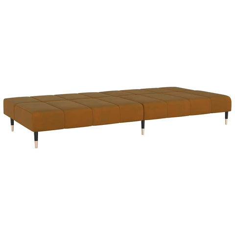 Elegantes Schlafsofa mit Samtbezug und 2-in-1-Funktion – verstellbare Rückenlehnen, 200 cm breit, vielseitig einsetzbar