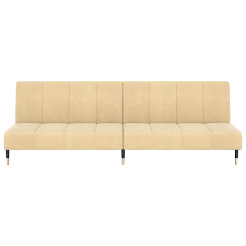 Elegantes Schlafsofa mit Samtbezug und 2-in-1-Funktion – verstellbare Rückenlehnen, 200 cm breit, vielseitig einsetzbar