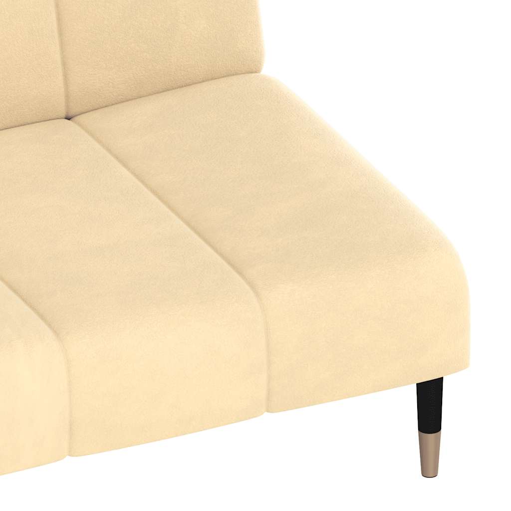 Elegantes Schlafsofa mit Samtbezug und 2-in-1-Funktion – verstellbare Rückenlehnen, 200 cm breit, vielseitig einsetzbar