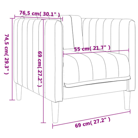 Sessel Hellgrau Stoff