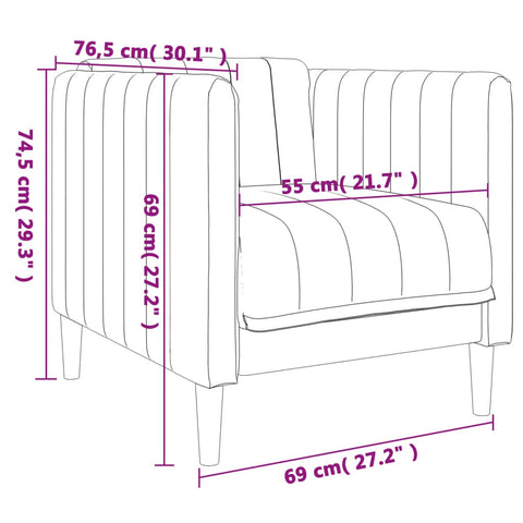 Sessel Dunkelgrau Stoff