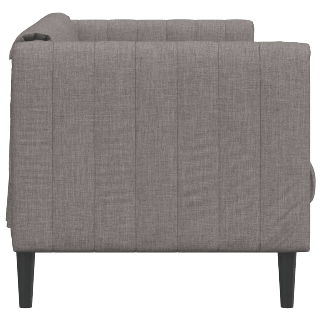 Sofa 2-Sitzer Taupe Stoff