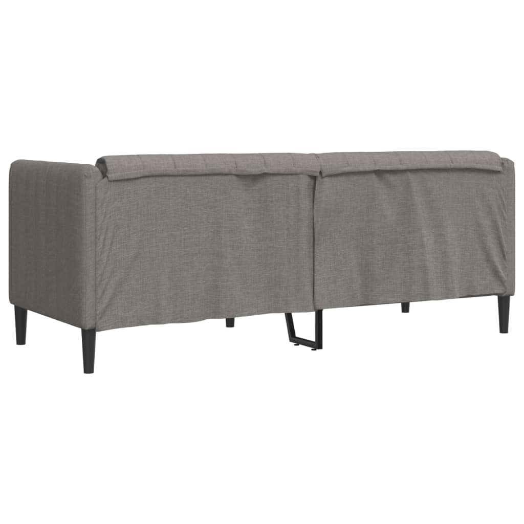 Sofa 2-Sitzer Taupe Stoff