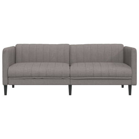 Sofa 3-Sitzer Taupe Stoff