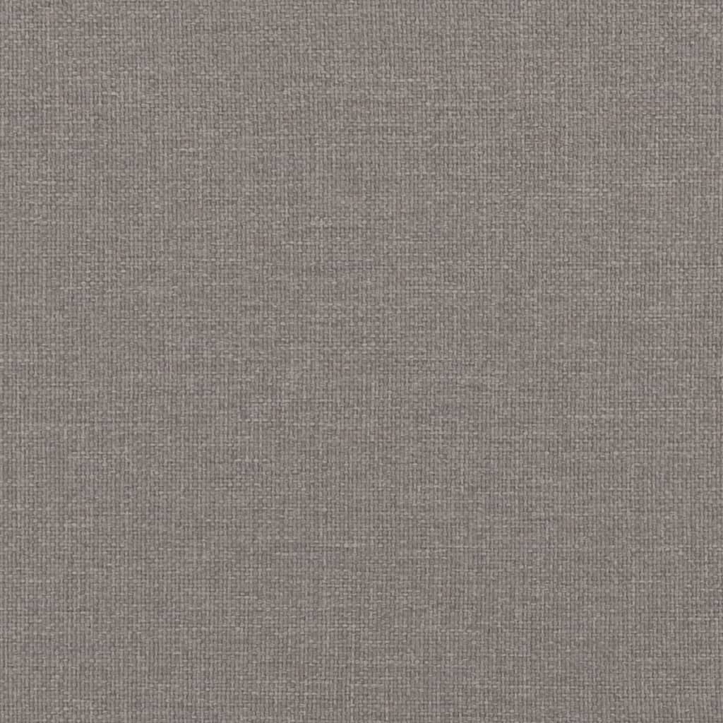 Sofa 3-Sitzer Taupe Stoff