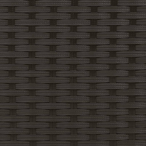 Sonnenliege mit Kissen Schwarz Poly Rattan