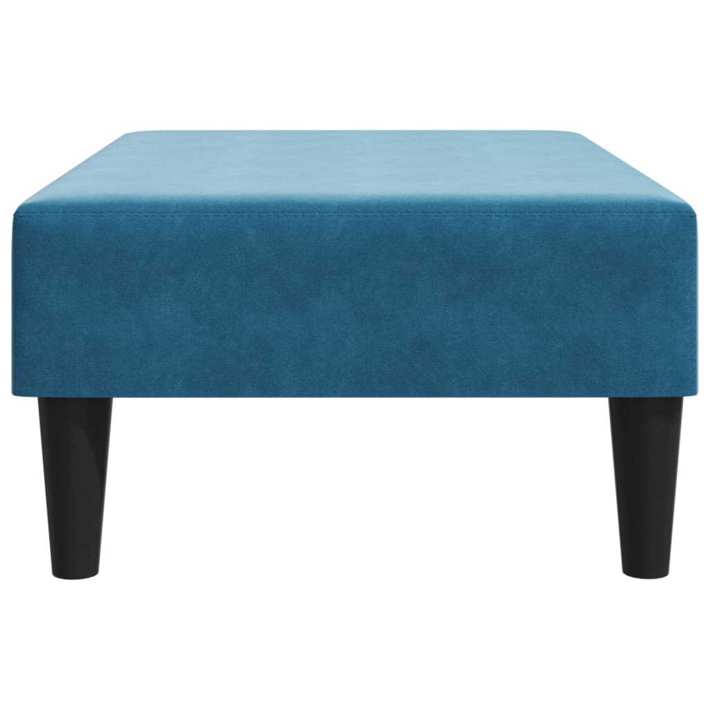 Fußhocker Blau 77x55x31 cm Samt