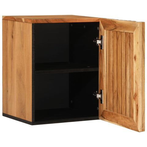 Bad-Wandschrank 38x34x48 cm Massivholz Akazie