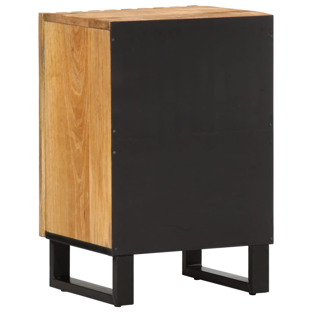 Badschrank 38x34x58 cm Raues Massivholz Mango