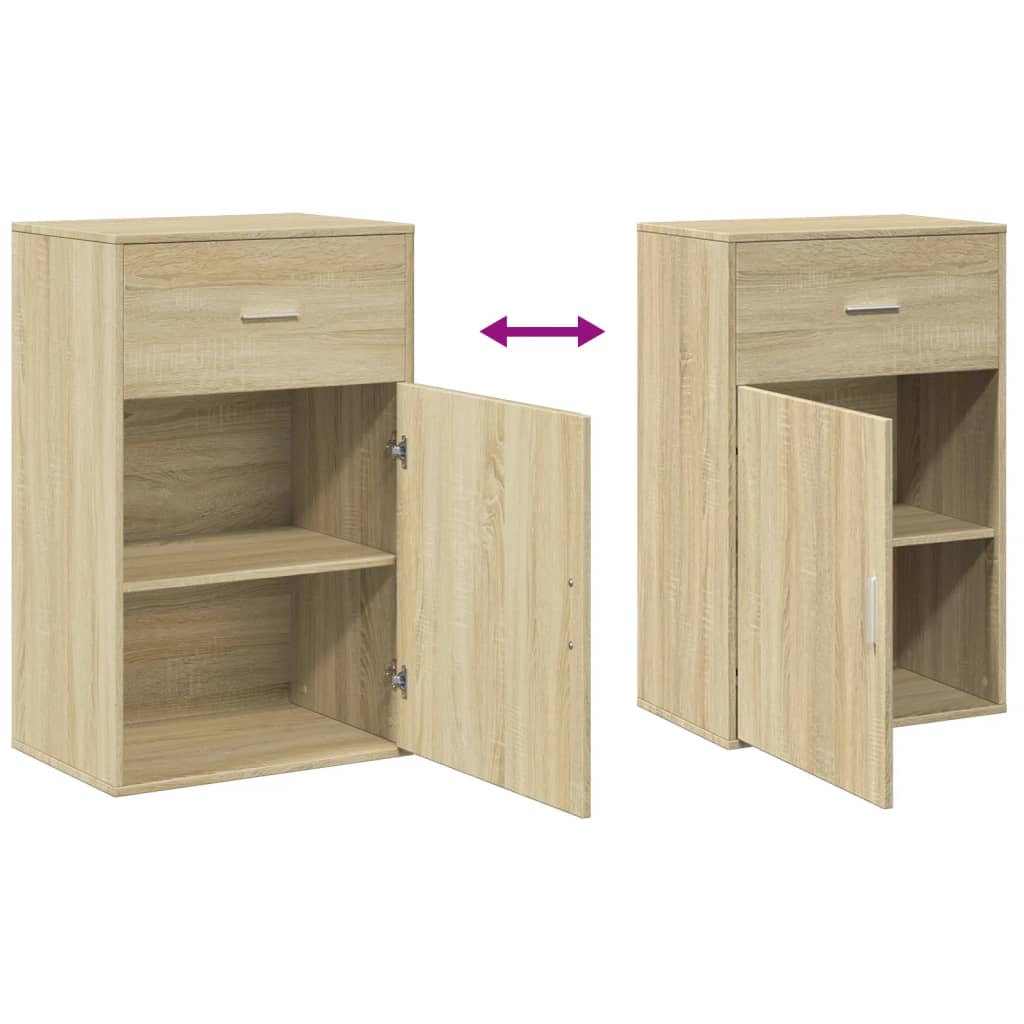 Beistellschrank Sonoma-Eiche 56,5x39x90 cm Holzwerkstoff