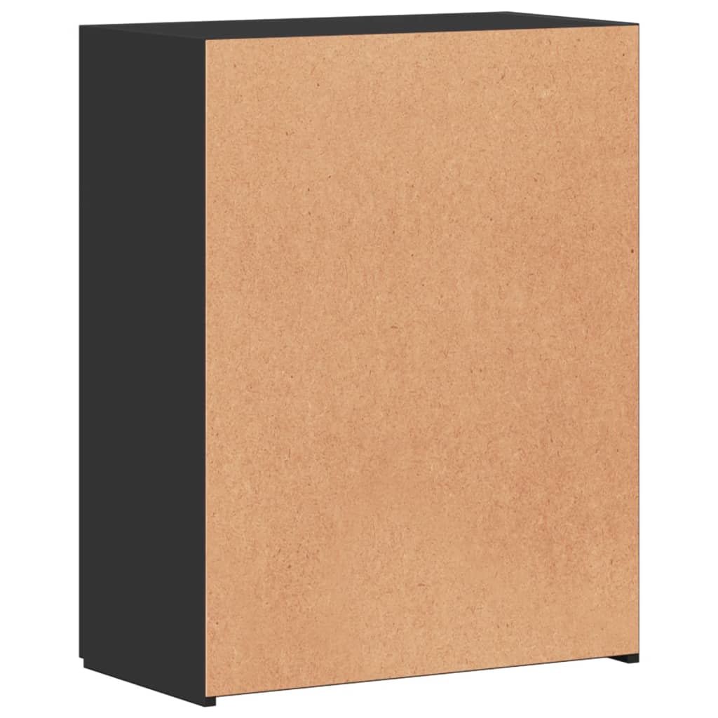 Aktenschrank Schwarz 60x32x77,5 cm Holzwerkstoff