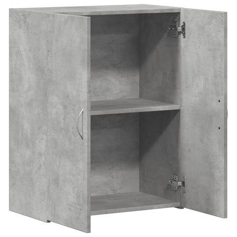 Aktenschrank Betongrau 60x32x77,5 cm Holzwerkstoff