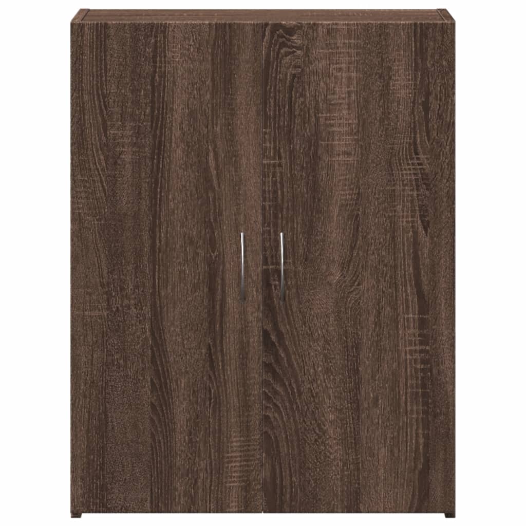 Aktenschrank Braun Eichen-Optik 60x32x77,5 cm Holzwerkstoff