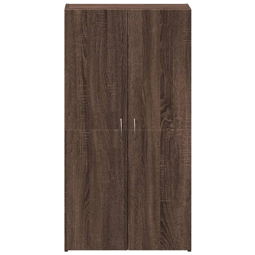 Aktenschrank Braun Eichen-Optik 60x32x115 cm Holzwerkstoff