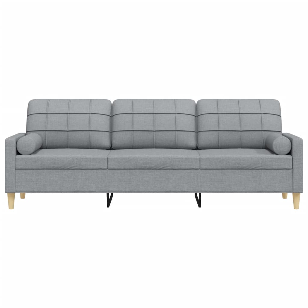 3-Sitzer Sofa mit Stoffbezug und abnehmbaren Kissen – modernes Design, 226 cm breit, komfortabel und pflegeleicht