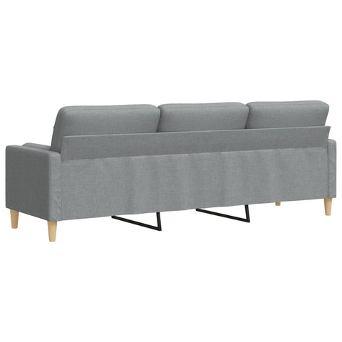 3-Sitzer Sofa mit Stoffbezug und abnehmbaren Kissen – modernes Design, 226 cm breit, komfortabel und pflegeleicht