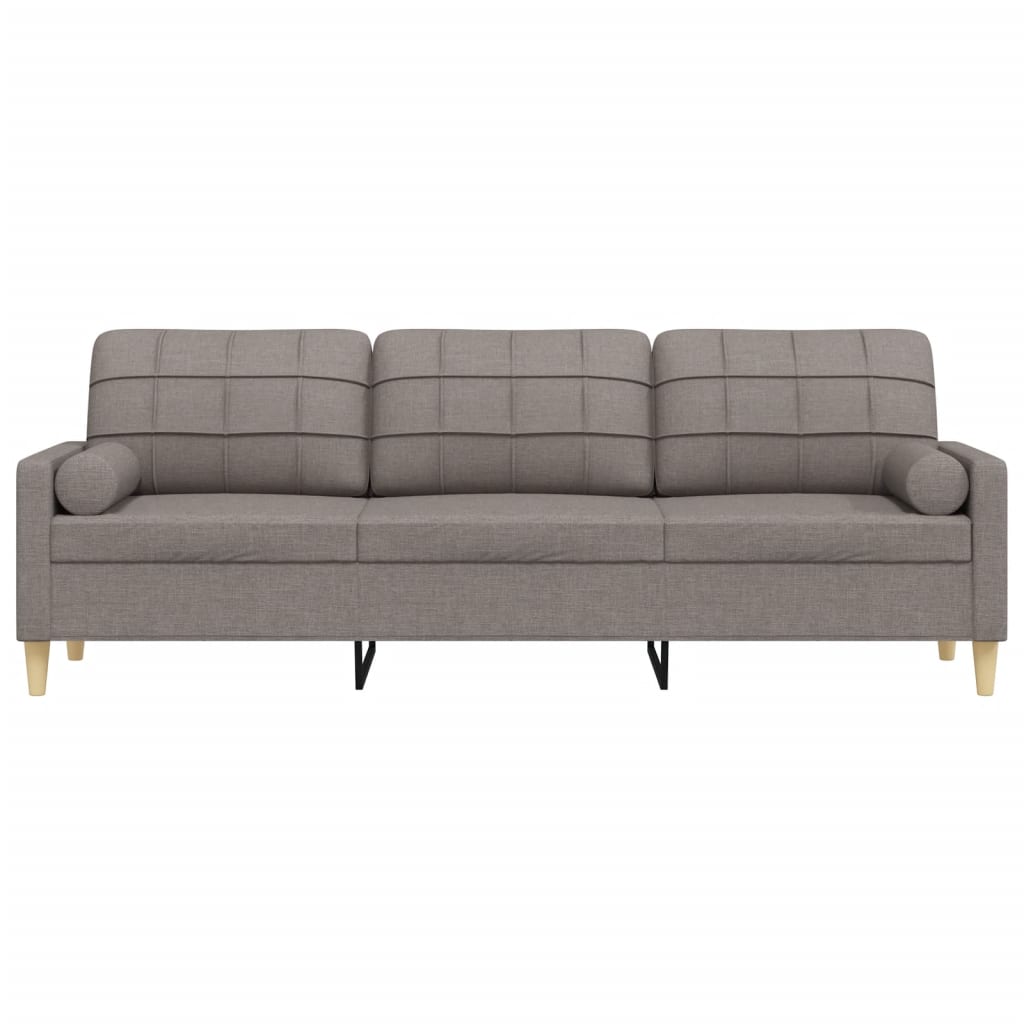 3-Sitzer Sofa mit Stoffbezug und abnehmbaren Kissen – modernes Design, 226 cm breit, komfortabel und pflegeleicht