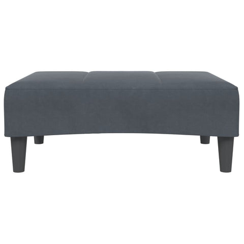 Fußhocker Dunkelgrau 77x55x31 cm Samt