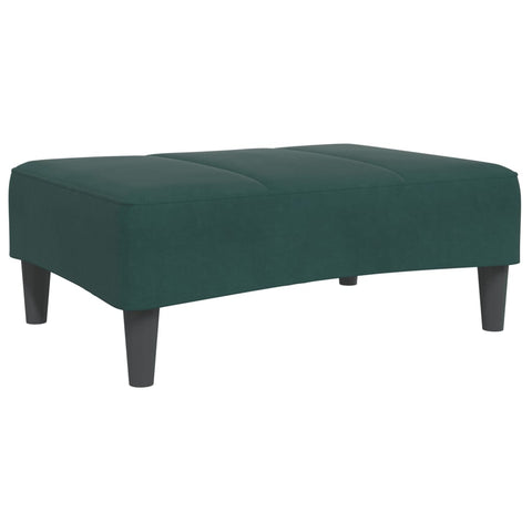 Fußhocker Dunkelgrün 77x55x31 cm Samt