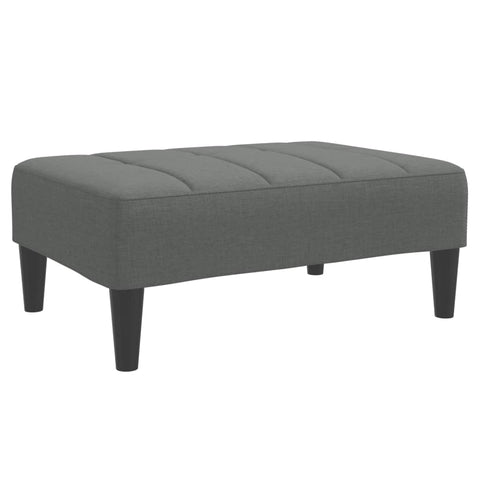 Fußhocker Dunkelgrau 77x55x31 cm Stoff