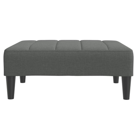 Fußhocker Dunkelgrau 77x55x31 cm Stoff
