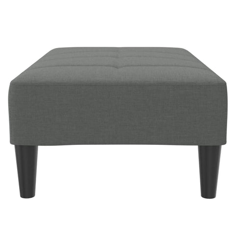 Fußhocker Dunkelgrau 77x55x31 cm Stoff