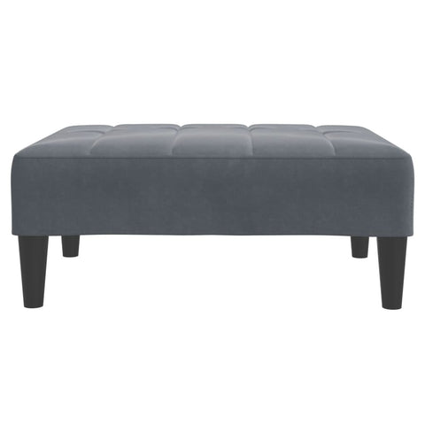 Fußhocker Dunkelgrau 77x55x31 cm Samt