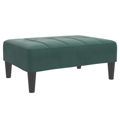Fußhocker Dunkelgrün 77x55x31 cm Samt