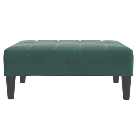 Fußhocker Dunkelgrün 77x55x31 cm Samt