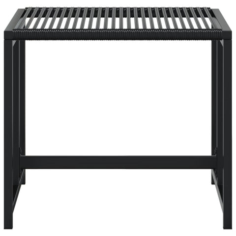 Gartenhocker 4 Stk. Schwarz Poly Rattan