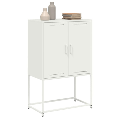 TV-Schrank Weiß 68x39x60,5 cm Stahl