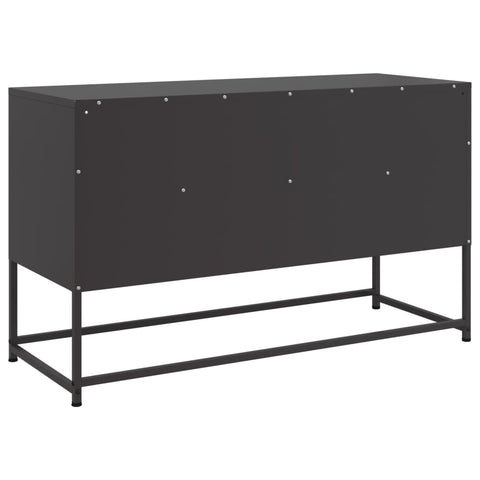 TV-Schrank Schwarz 100,5x39x60,5 cm Stahl