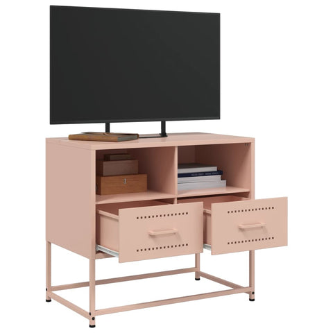 TV-Schrank Rosa 68x39x60,5 cm Stahl