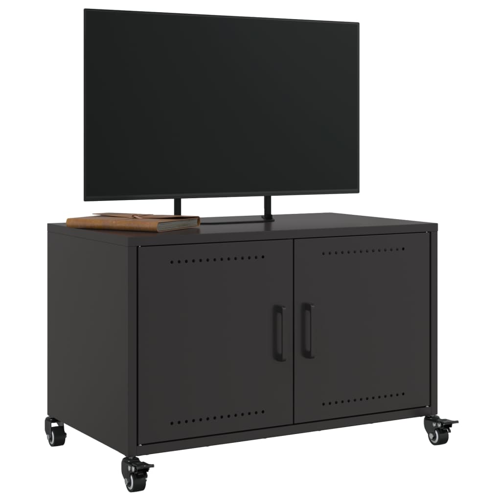 TV-Schrank Schwarz 68x39x43,5 cm Stahl