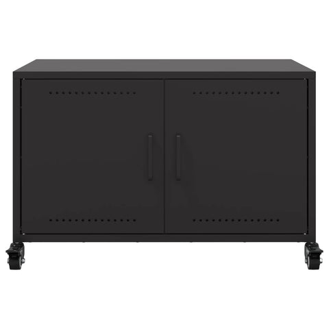 TV-Schrank Schwarz 68x39x43,5 cm Stahl