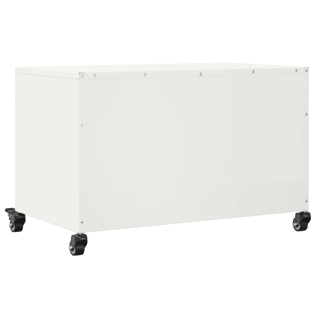 TV-Schrank Weiß 68x39x43,5 cm Stahl