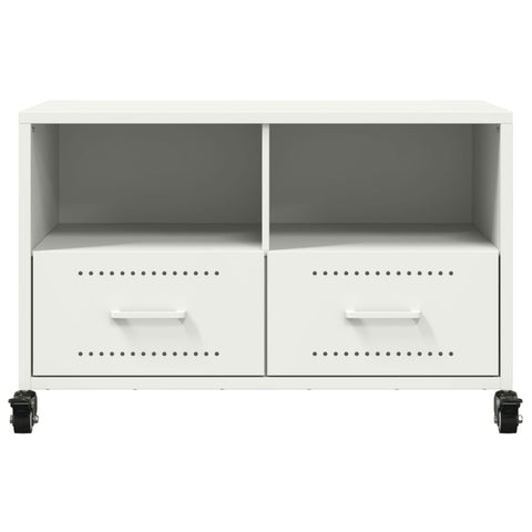 TV-Schrank Weiß 68x39x43,5 cm Stahl