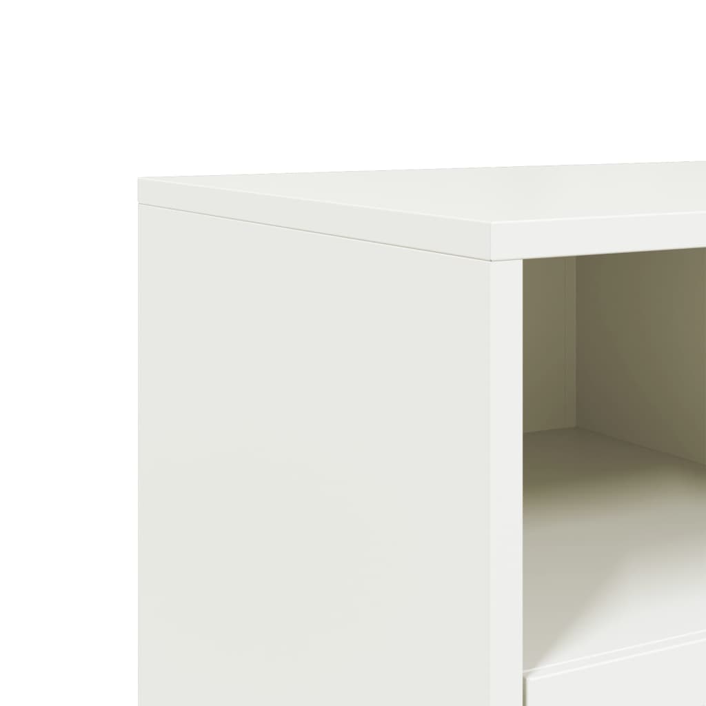 TV-Schrank Weiß 68x39x43,5 cm Stahl