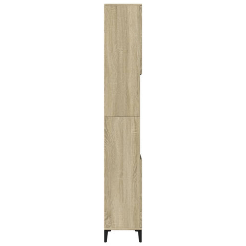 Badschrank Sonoma-Eiche 30x30x190 cm Holzwerkstoff