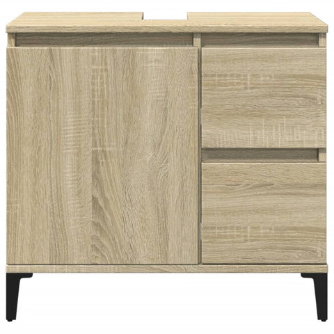 Badschrank Sonoma-Eiche 65x33x60 cm Holzwerkstoff