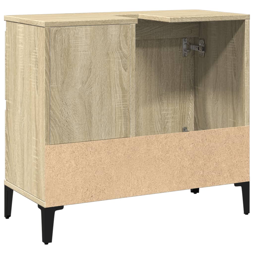 Badschrank Sonoma-Eiche 65x33x60 cm Holzwerkstoff