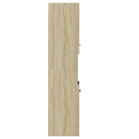 Badezimmerschrank Sonoma-Eiche 30x30x130 cm Holzwerkstoff