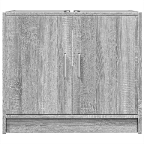 Waschbeckenunterschrank Grau Sonoma 63x29x55 cm Holzwerkstoff