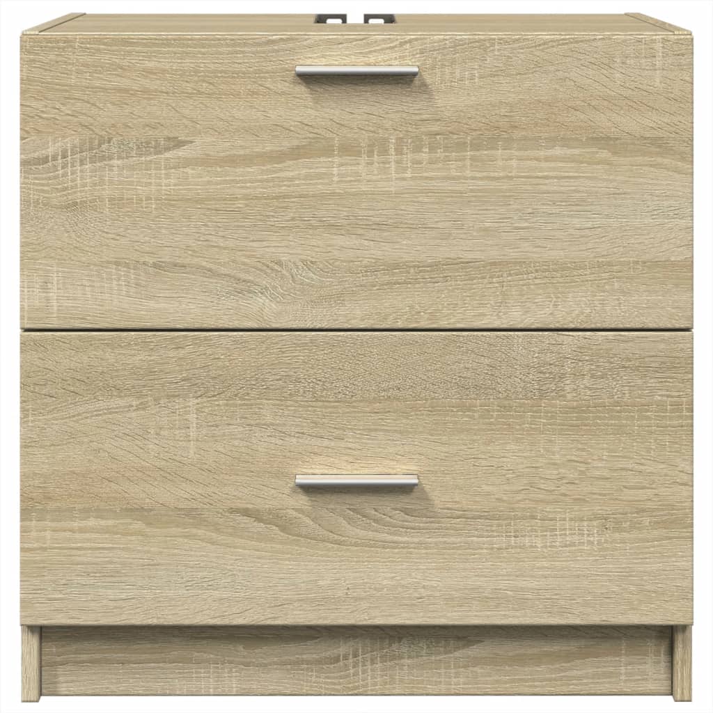 Waschbeckenunterschrank Sonoma-Eiche 59x37x59 cm Holzwerkstoff