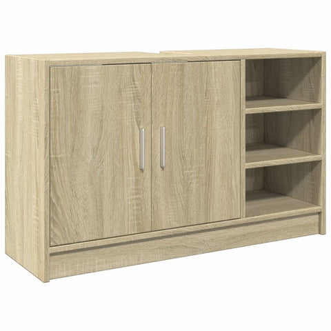 Waschbeckenunterschrank Sonoma-Eiche 90x29x55 cm Holzwerkstoff