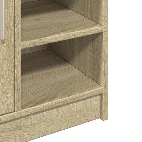 Waschbeckenunterschrank Sonoma-Eiche 63x29x55 cm Holzwerkstoff