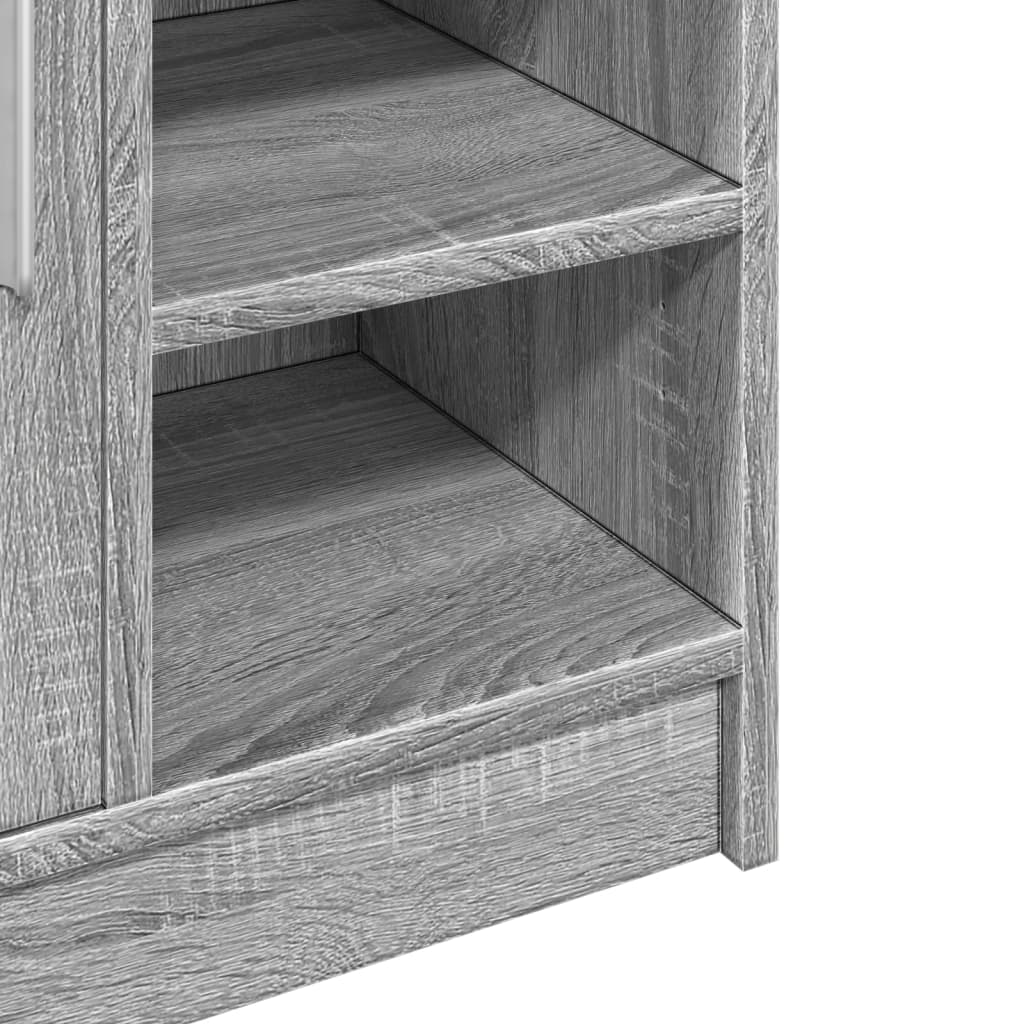 Waschbeckenunterschrank Grau Sonoma 63x29x55 cm Holzwerkstoff