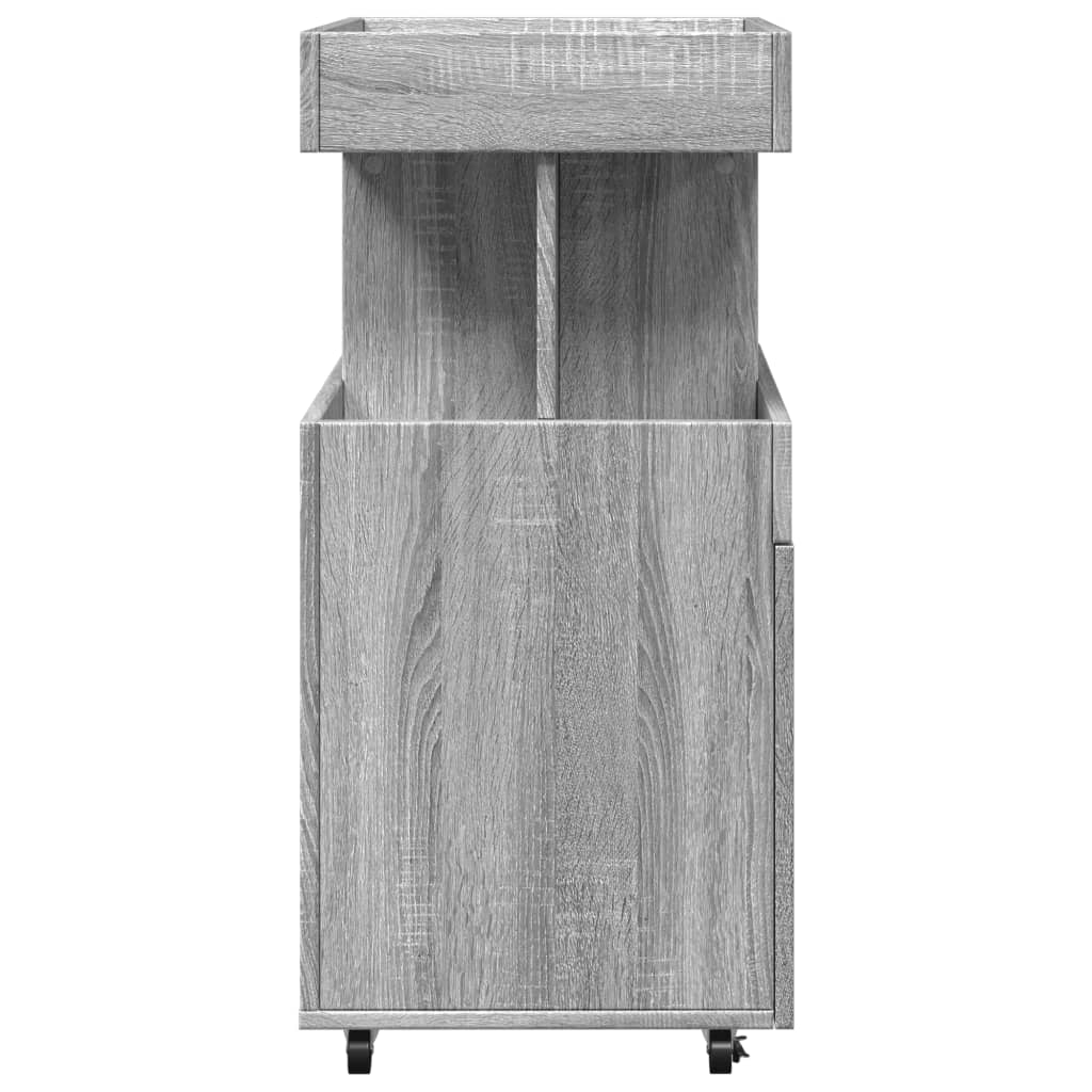 Barwagen Grau Sonoma 50x41x89 cm Holzwerkstoff