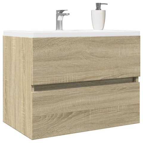 Waschbeckenunterschrank Sonoma-Eiche 60x38,5x45cm Holzwerkstoff